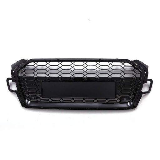 Front RS5 Style Badgeless Grille Gloss Black – Audi A5 B9.5 F5 20-24