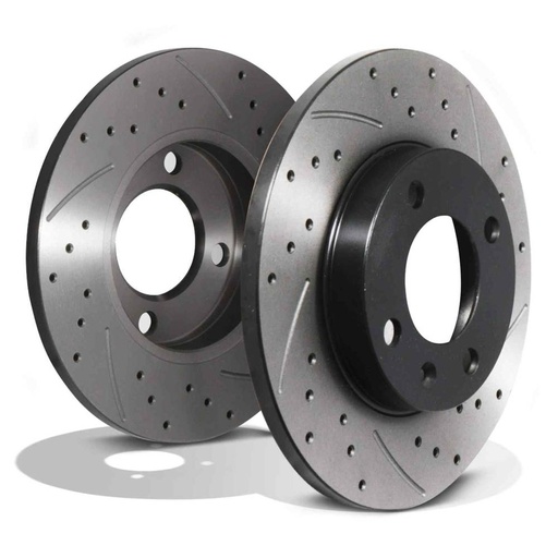 Front Drilled Grooved 239mm Brake Discs – Seat Ibiza 6K 93-02
