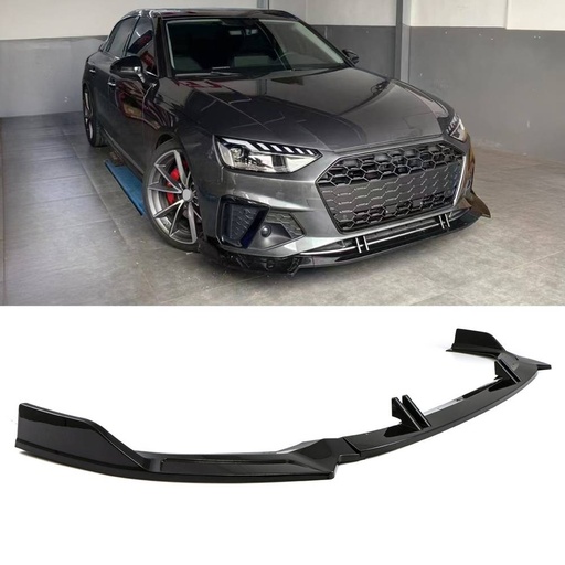 Front Splitter Gloss Black – Audi A4 Saloon B9.5 Facelift 2020-2024
