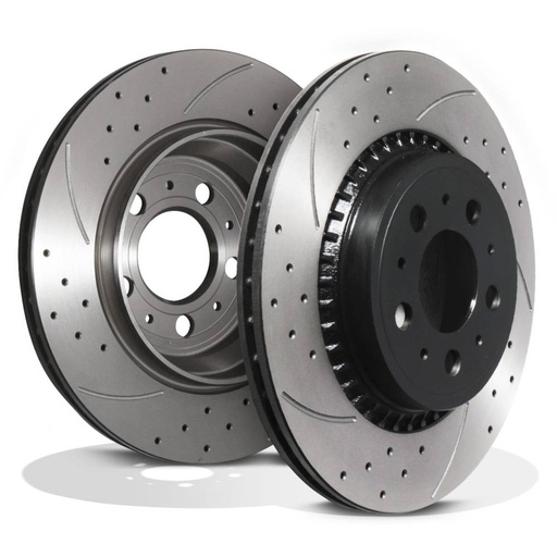 Rear Drilled Grooved 308mm Brake Discs – Volvo Xc90 Xc 90 2.4 D5 2.5 3.2 02+