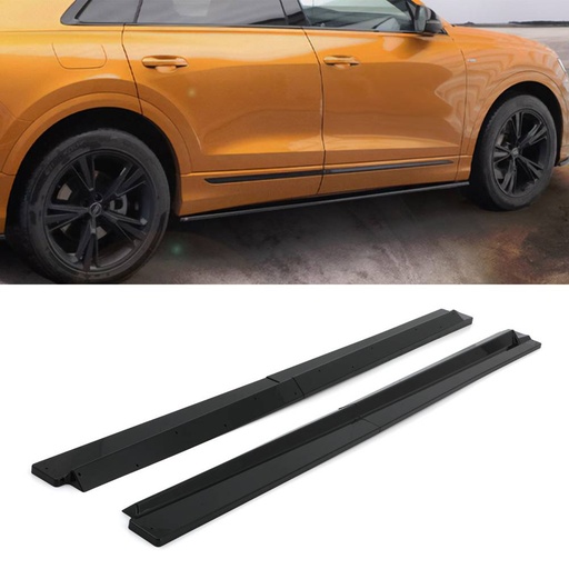 Gloss Black Side Skirts – Audi Q8 S-Line 2018+