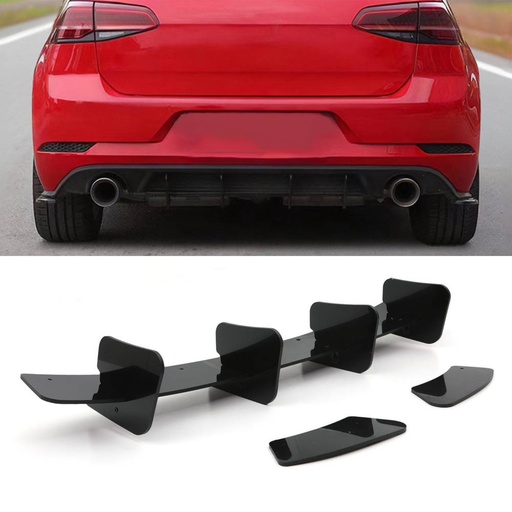 Gloss Black Rear Blade Diffuser – VW Golf GTI MK7.5 17-20