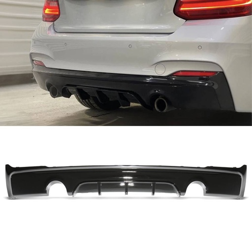 M Style Dual Exit Rear Diffuser – BMW 2 Series F22 F23 14-21