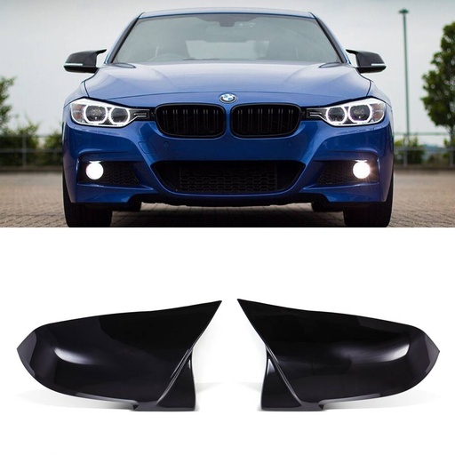 M Style Wing Mirror Covers Gloss Black – BMW 3 Series F30 F31 F34 12-19