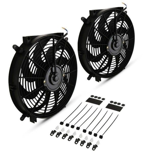 14″ Universal Curved Blade Fans Kit