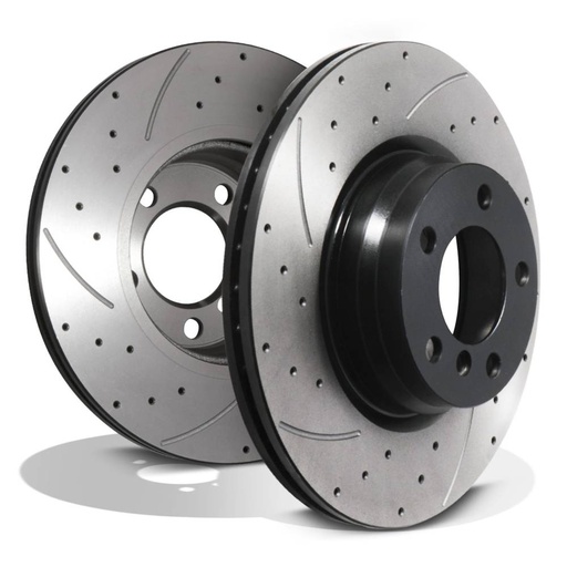 Front Drilled Grooved 330mm Brake Discs – BMW 3 Series F30 325D 328I 330D 11-19