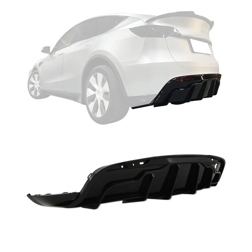 Rear Diffuser Lip Gloss Black – Tesla Model Y 2020+