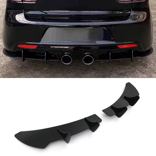 Rear Blade Diffuser Gloss Black – Volkswagen Golf R MK6 09-12