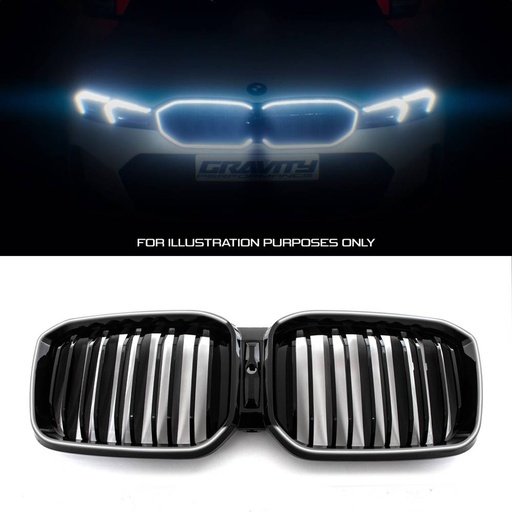 Gloss Black LED Front Grille – BMW X3 G01 LCI 22-24