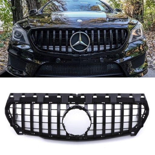 Panamericana Style Front Grille Gloss Black – Mercedes CLA Class W177 13-15