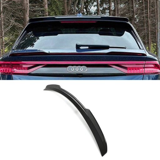 Rear Mid Lip Spoiler Gloss Black – Audi Q8 2018+