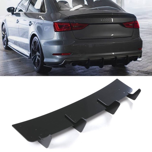 Rear Blade Diffuser Gloss Black – Audi RS3 Sedan 8V 2017-2020