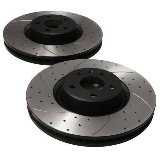 Front Drilled Vented 356mm Brake Discs – Audi S7 A6 C7 A8 D4 3.0 TDI Quattro