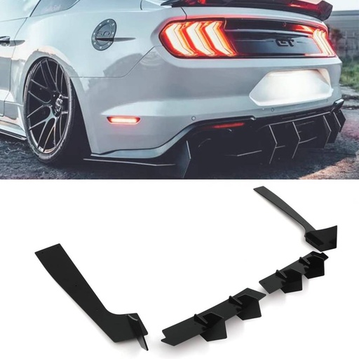 Rear Diffuser Gloss Black – Ford Mustang S550 2018+