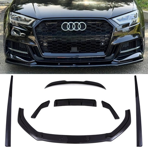 Aero Body Kit Gloss Black – Audi S3 8V 2016-2019