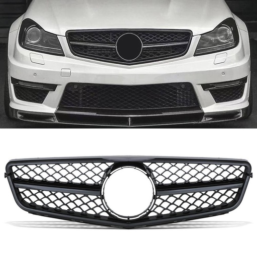 AMG Style Gloss Black Grille – Mercedes C Class S204 07-14