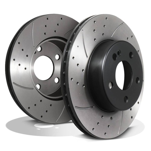 Front Drilled Grooved 295mm Brake Discs – Mercedes A Class C180 A205 12-18
