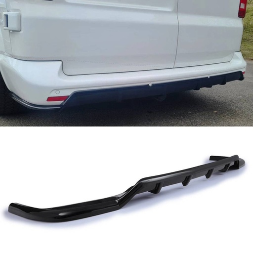 Rear Bumper Diffuser Gloss Black – VW Transporter T7 2025+