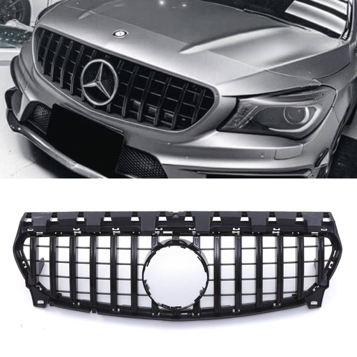 Panamericana Style Front Grille Gloss Black – Mercedes CLA Class W177 Facelift 16-19